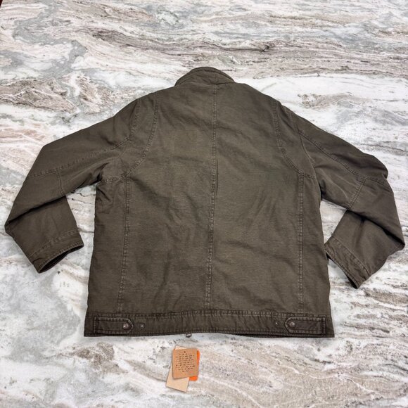 NWT Levi's Canvas Winter Quilted Lined Jacket Green Military Style Men's XXL - Picture 2 of 11
